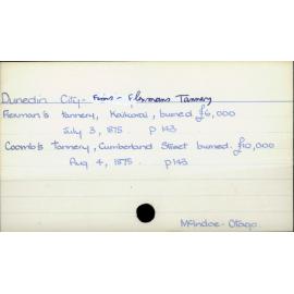 Dunedin City - Firms - Flexman's Tannery