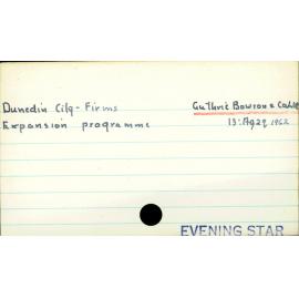 Dunedin City - Firms - Guthrie Bowron & Co Ltd