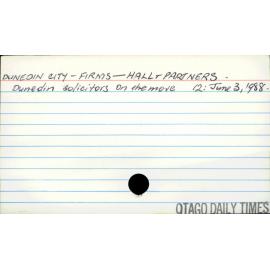 Dunedin City - Firms - Hall & Partners