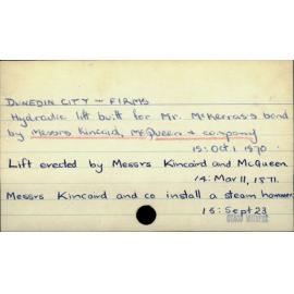 Dunedin City - Firms - Messrs Kincaid, McQueen and Co.