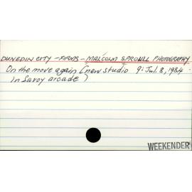 Dunedin City - Firms - Malcolm Sproull Photography