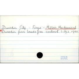 Dunedin City - Firms - Millers' Mechanical