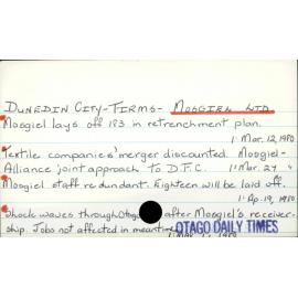 Dunedin City - Firms - Mosgiel Ltd