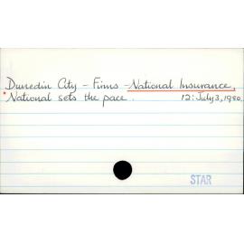 Dunedin City - Firms - National Insurance.