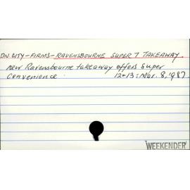 Dunedin City - Firms - Ravensbourne Super 7 Takeaway