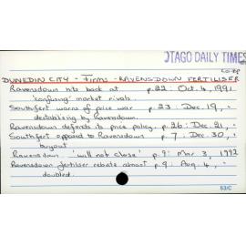 Dunedin City - Firms - Ravensdown Fertiliser