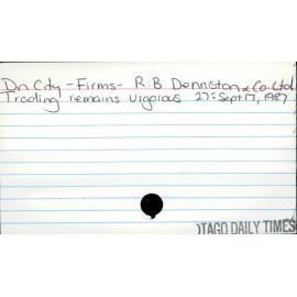 Dunedin City - Firms - R. B. Denniston & Co Ltd