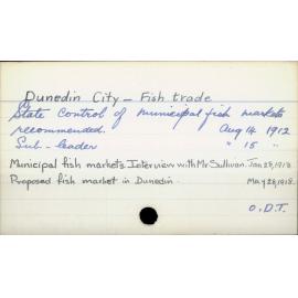 Dunedin City - Fish trade