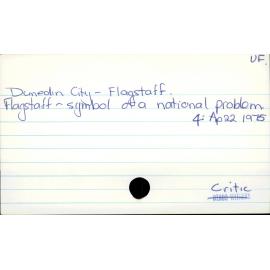 Dunedin City - Flagstaff.