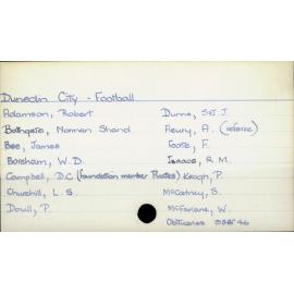 Dunedin City - Football.
