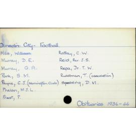 Dunedin City - Football.