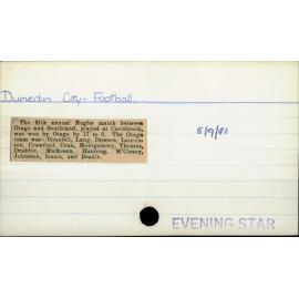 Dunedin City - Football