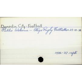 Dunedin City - Football.