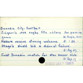 Dunedin City - Football