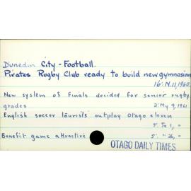 Dunedin City - Football