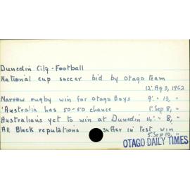 Dunedin City - Football