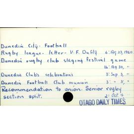 Dunedin City - Football