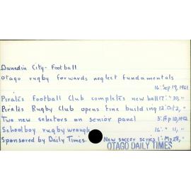 Dunedin City - Football