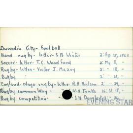 Dunedin City - Football