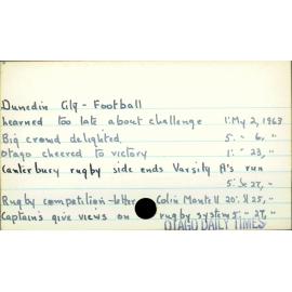 Dunedin City - Football