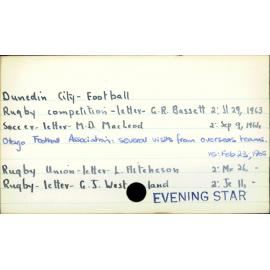 Dunedin City - Football
