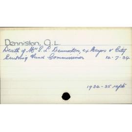 Denniston, G. L.