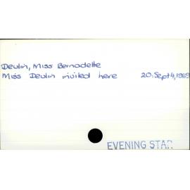 Devlin, Miss Bernadette