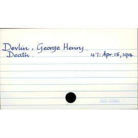 Devlin, George Henry