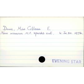 Dewe, Miss Colleen E.