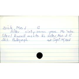 Dick, Mrs J.G.