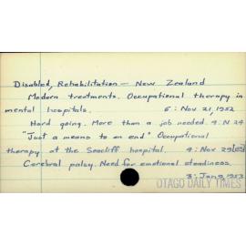 Disabled, Rehabilitation - New Zealand