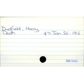 Dudfield, Harry