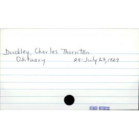 Dudley, Charles Thornton