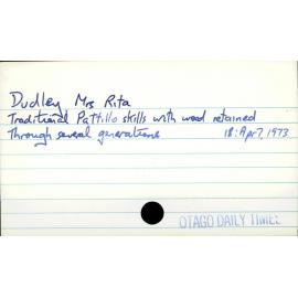 Dudley Mrs Rita