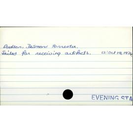 Dudson, Desmond Forrester