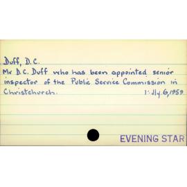 Duff, D.C.