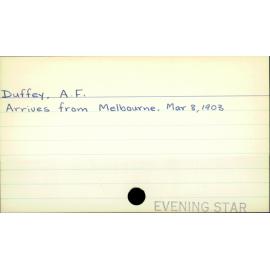 Duffey, A. F.