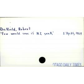 Duffield, Robert