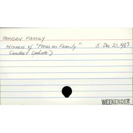 Duncan Family
