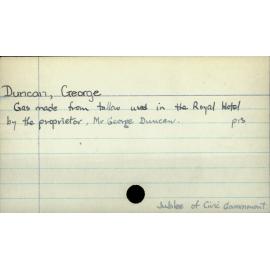 Duncan, George