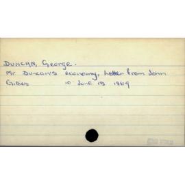 Duncan, George
