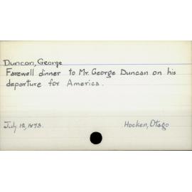 Duncan, George