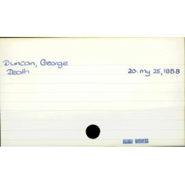 Duncan, George