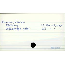 Duncan, George
