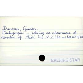 Duncan, Gordon