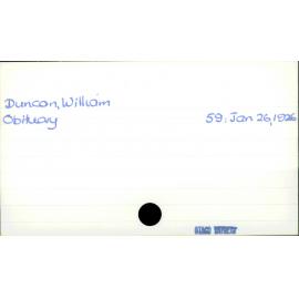 Duncan, William