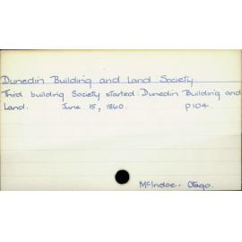 Dunedin Building and Land Society