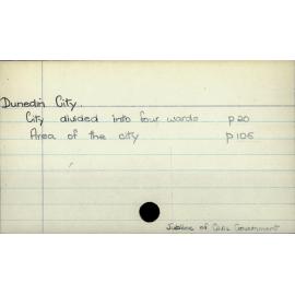 Dunedin City.
