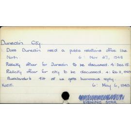 Dunedin City.