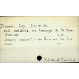 Dunedin City - Accidents